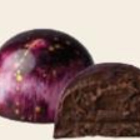 Nutella and hazelnut bonbon, cut to show the filling